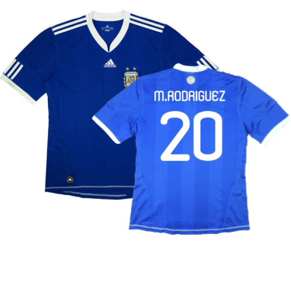 Argentina 2010-11 Away Shirt (S) (Very Good) (M.Rodriguez 20)