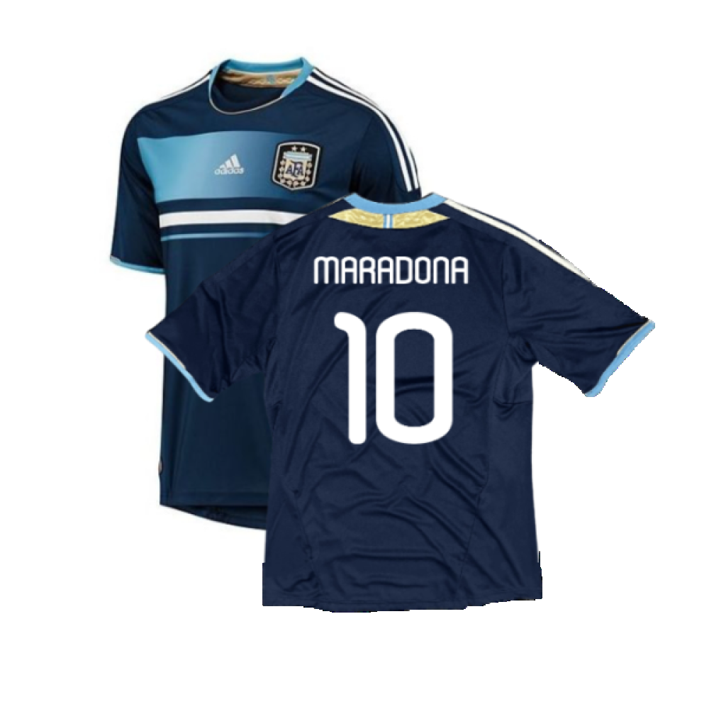 Argentina 2011-2012 Away Shirt (Good) (MARADONA 10)