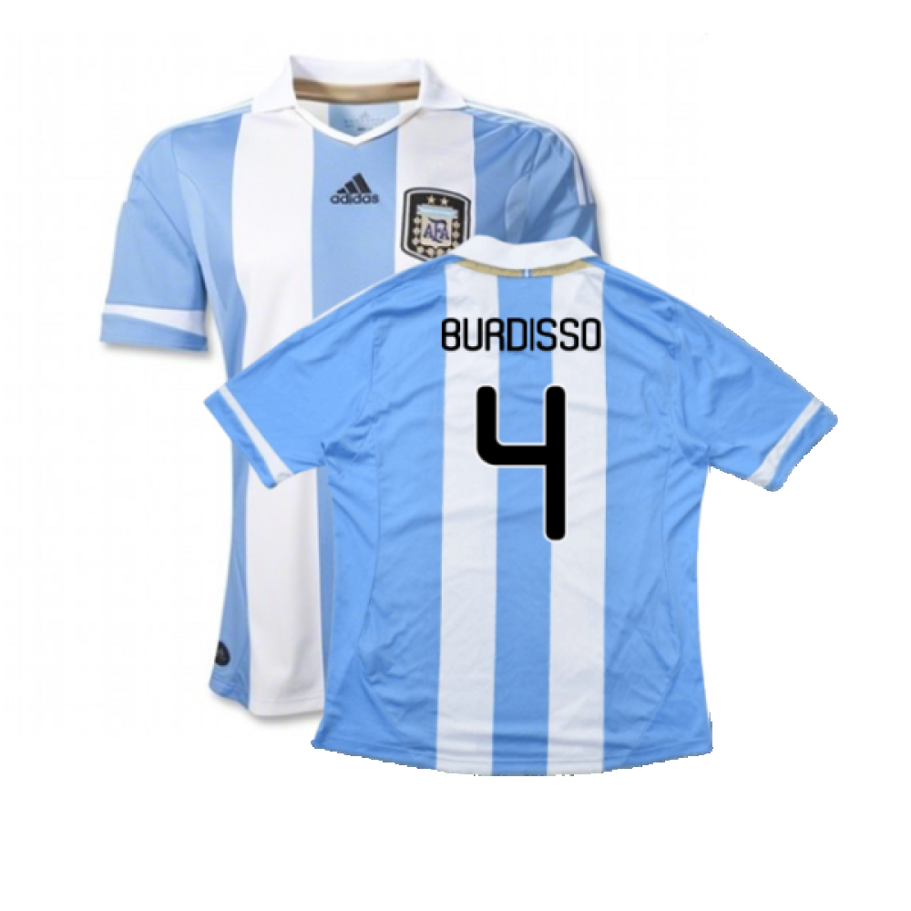 Argentina 2011-2012 Home Shirt (L) (Good) (Burdisso 4)