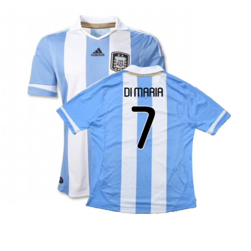 Argentina 2011-2012 Home Shirt (L) (Good) (Di Maria 7)