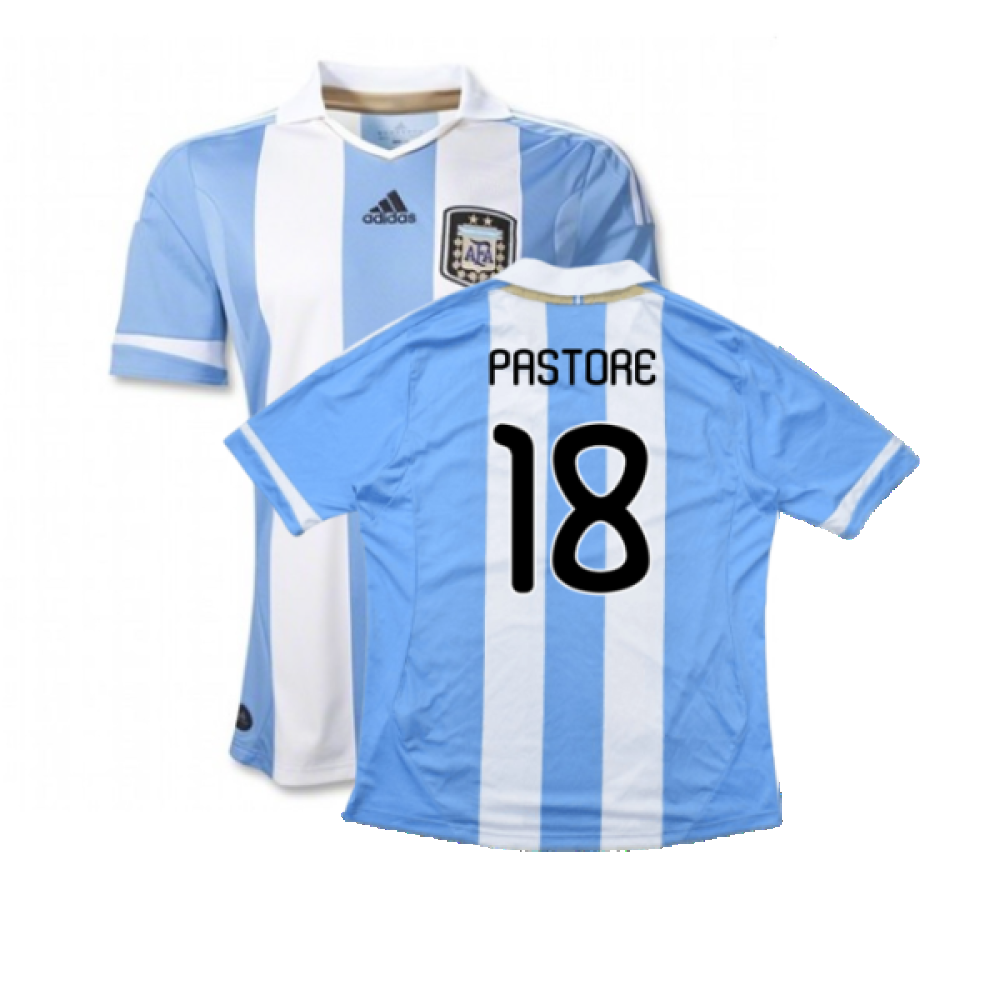 Argentina 2011-2012 Home Shirt (L) (Good) (Pastore 18)