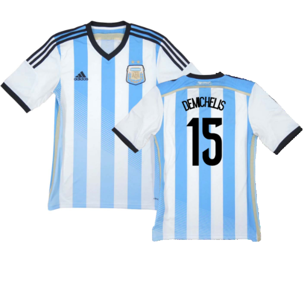 Argentina 2014-15 Home Shirt (L) (Mint) (Demichelis 15)