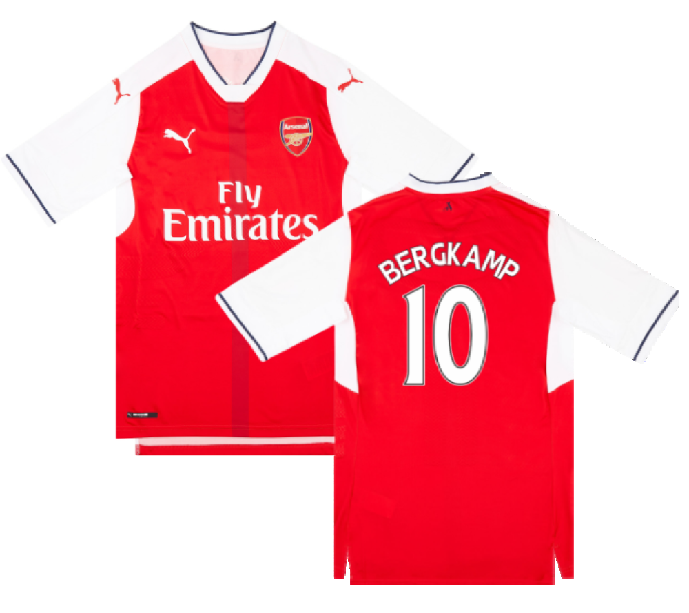 Arsenal 2016-17 Home Shirt (L) (BERGKAMP 10) (Excellent)