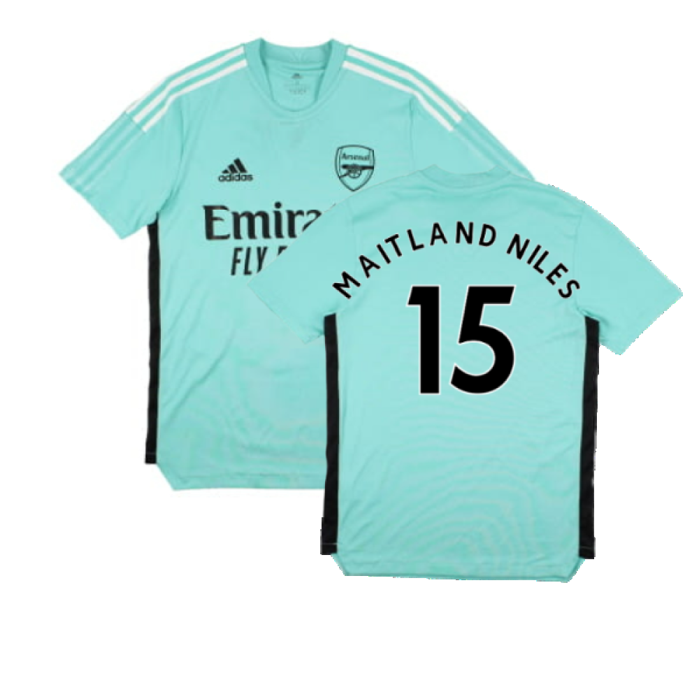 Arsenal 2021-2022 Adidas Training Shirt (XS) (MAITLAND NILES 15) (Excellent)