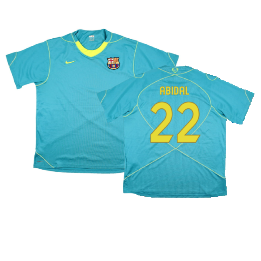 Barcelona 2007-08 Nike Training Shirt (M) (Good) (Abidal 22)