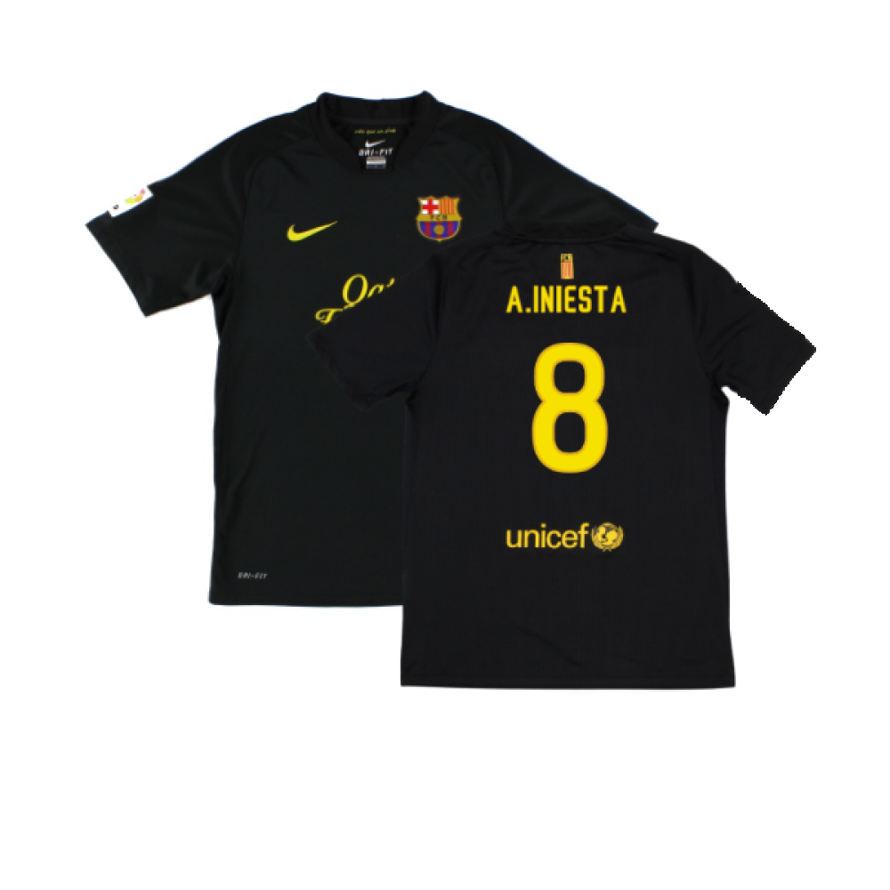 Barcelona 2011-12 Away Shirt (XL) (Mint) (A.Iniesta 8)