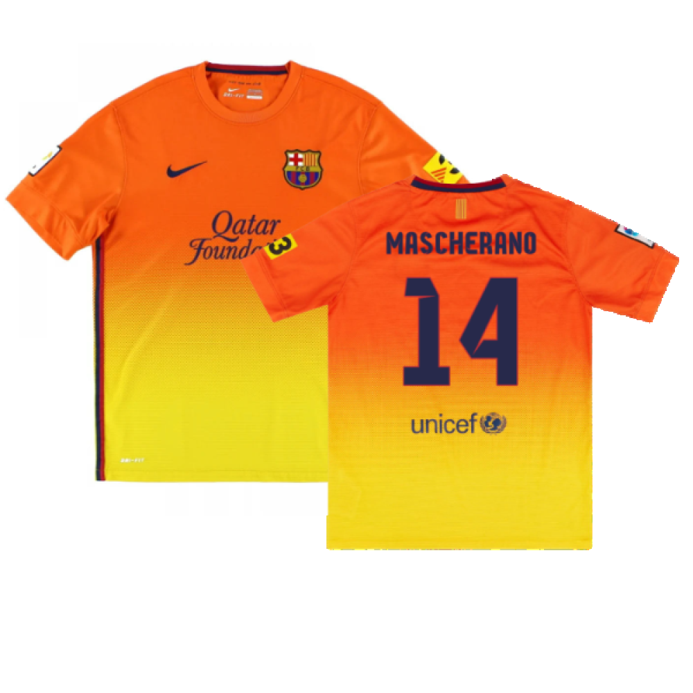 Barcelona 2012-13 Away Shirt (XL) (Very Good) (Mascherano 14)