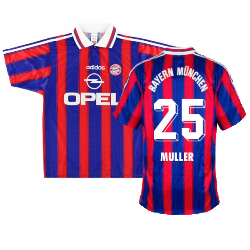 Bayern Munich 1995-97 Home Shirt (Boys 26/28 7-8y) (Excellent) (MULLER 25)