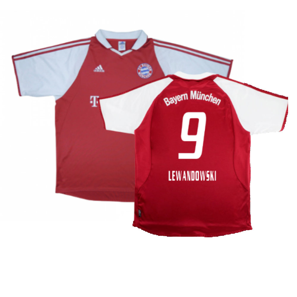 Bayern Munich 2003-04 Home Shirt (XL) (Very Good) (Lewandowski 9)