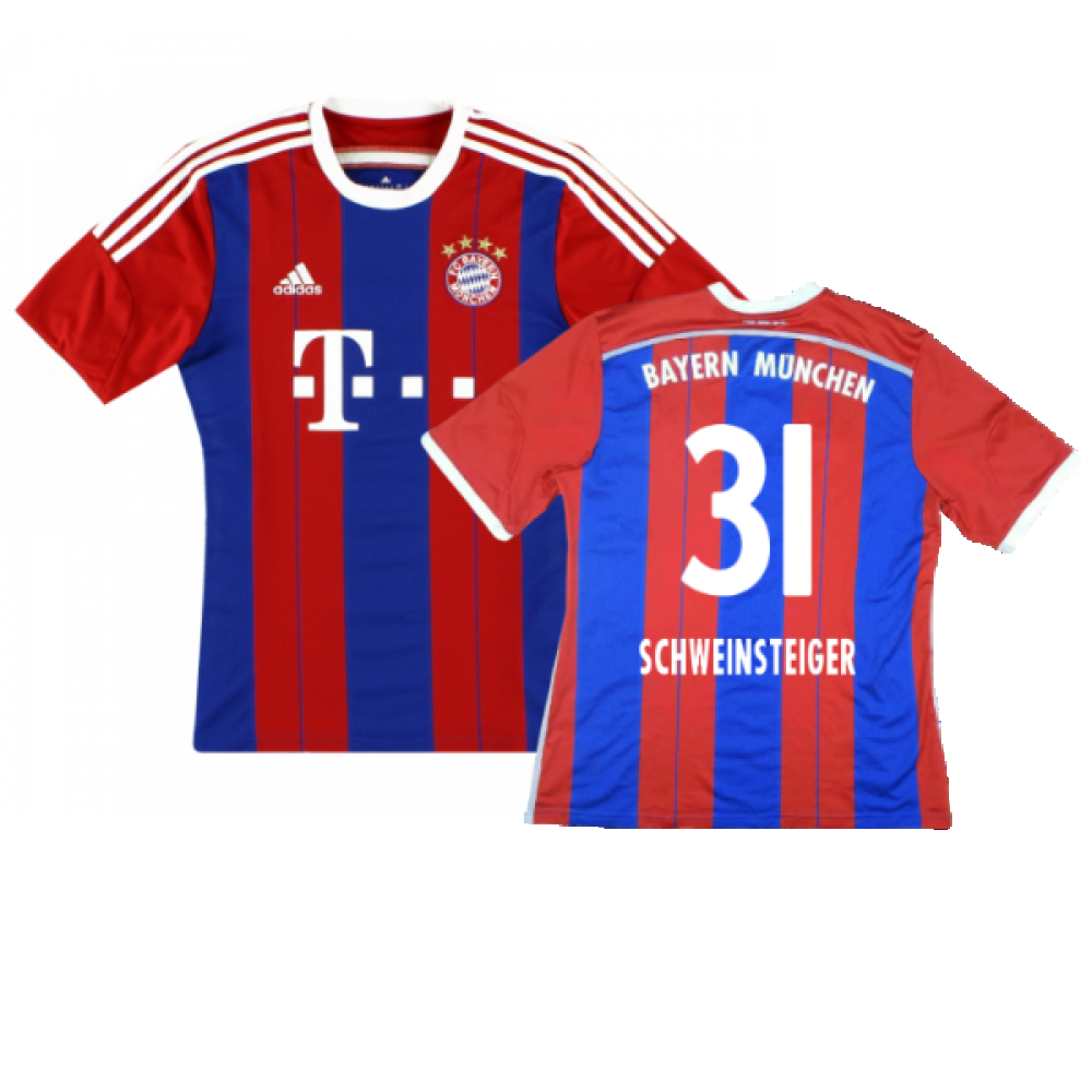 Bayern Munich 2014-15 Home Shirt (S) (Excellent) (Schweinsteiger 31)