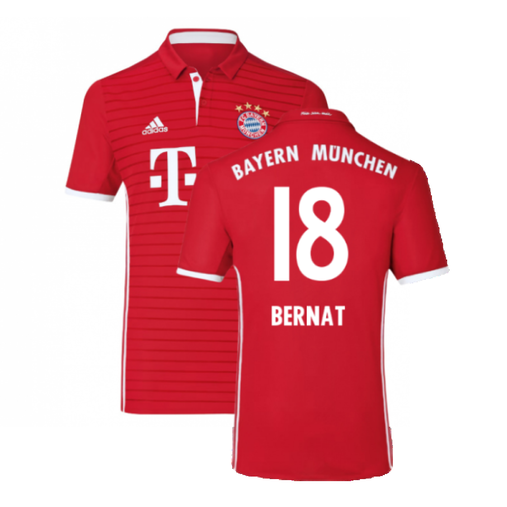 Bayern Munich 2016-17 Home Shirt (Excellent) (Bernat 18)