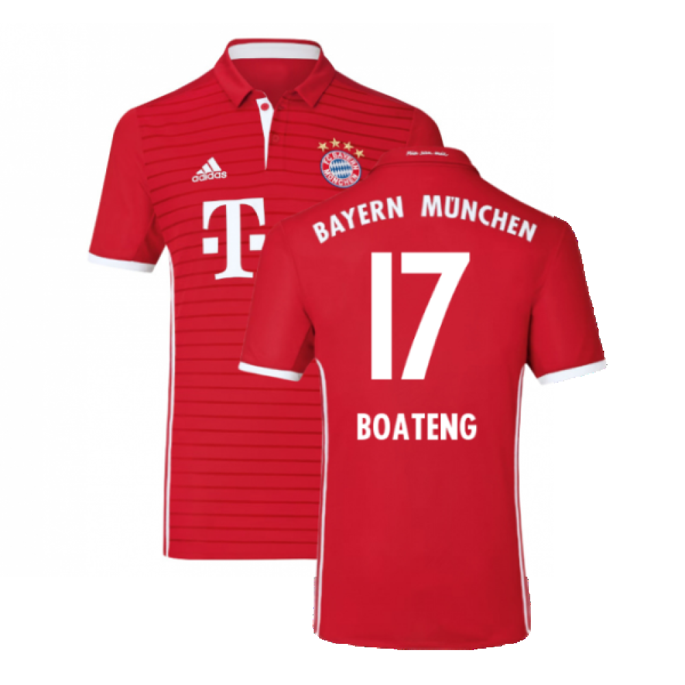 Bayern Munich 2016-17 Home Shirt (Excellent) (Boateng 17)