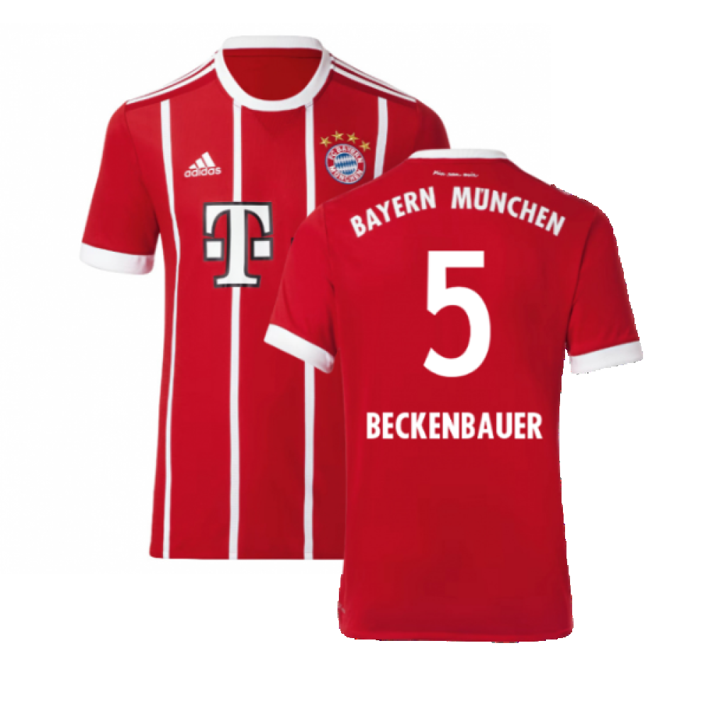 Bayern Munich 2017-18 Home Shirt (Excellent) (Beckenbauer 5)