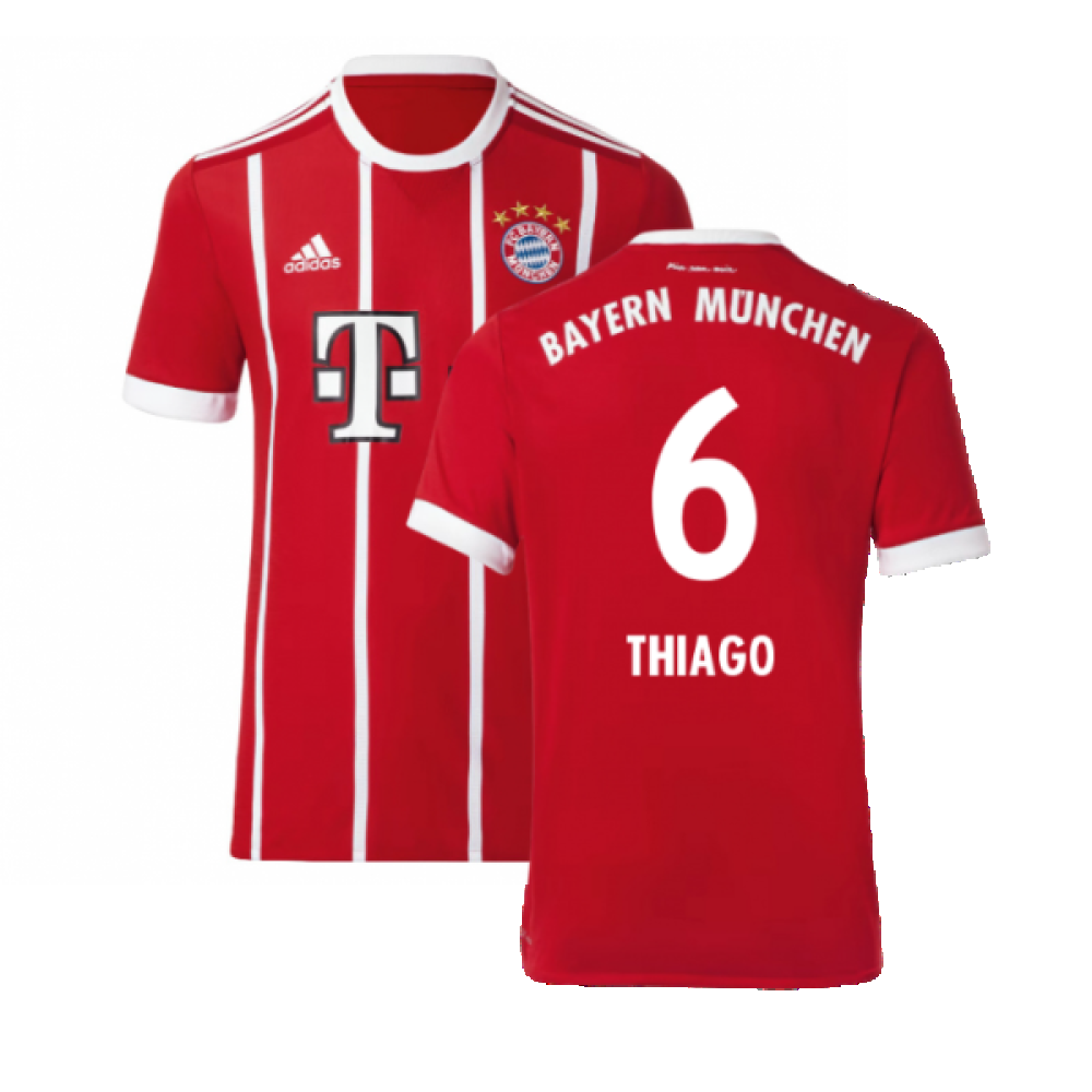 Bayern Munich 2017-18 Home Shirt (Excellent) (Thiago 6)