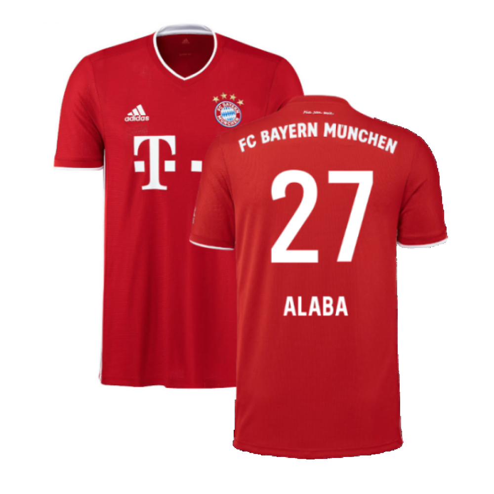 Bayern Munich 2020-21 Home Shirt (L) (Mint) (ALABA 27)