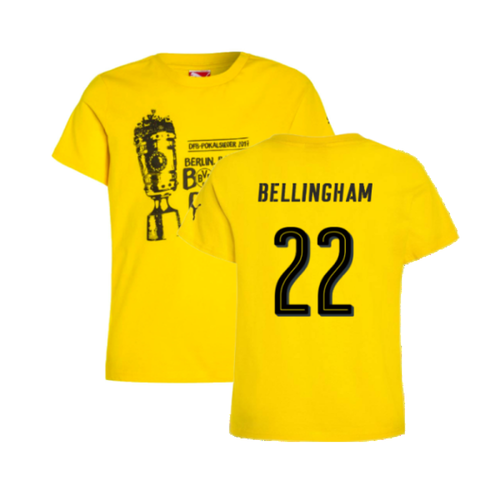 Borussia Dortmund 2016-17 Puma German Cup T Shirt (L) (Bellingham 22) (BNWT)