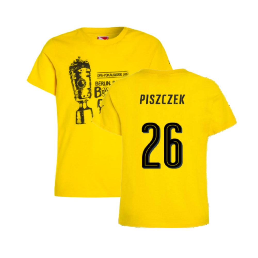 Borussia Dortmund 2016-17 Puma German Cup T Shirt (L) (Piszczek 26) (BNWT)