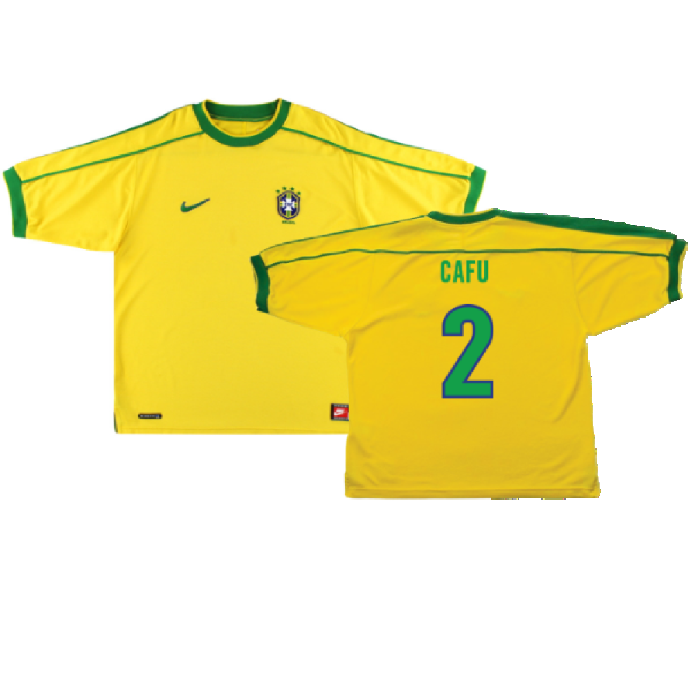 Brazil 1998-00 Home Shirt (Excellent) (Cafu 2)