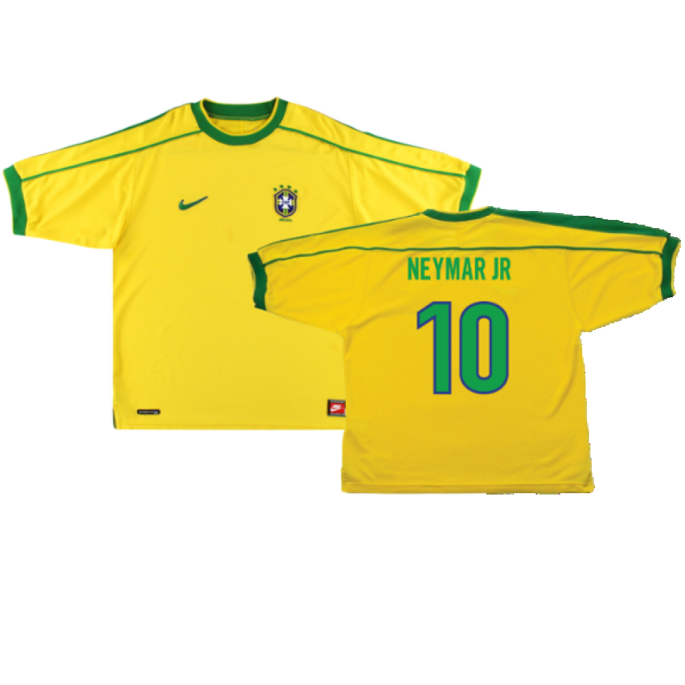 Brazil 1998-00 Home Shirt (Excellent) (NEYMAR JR 10)