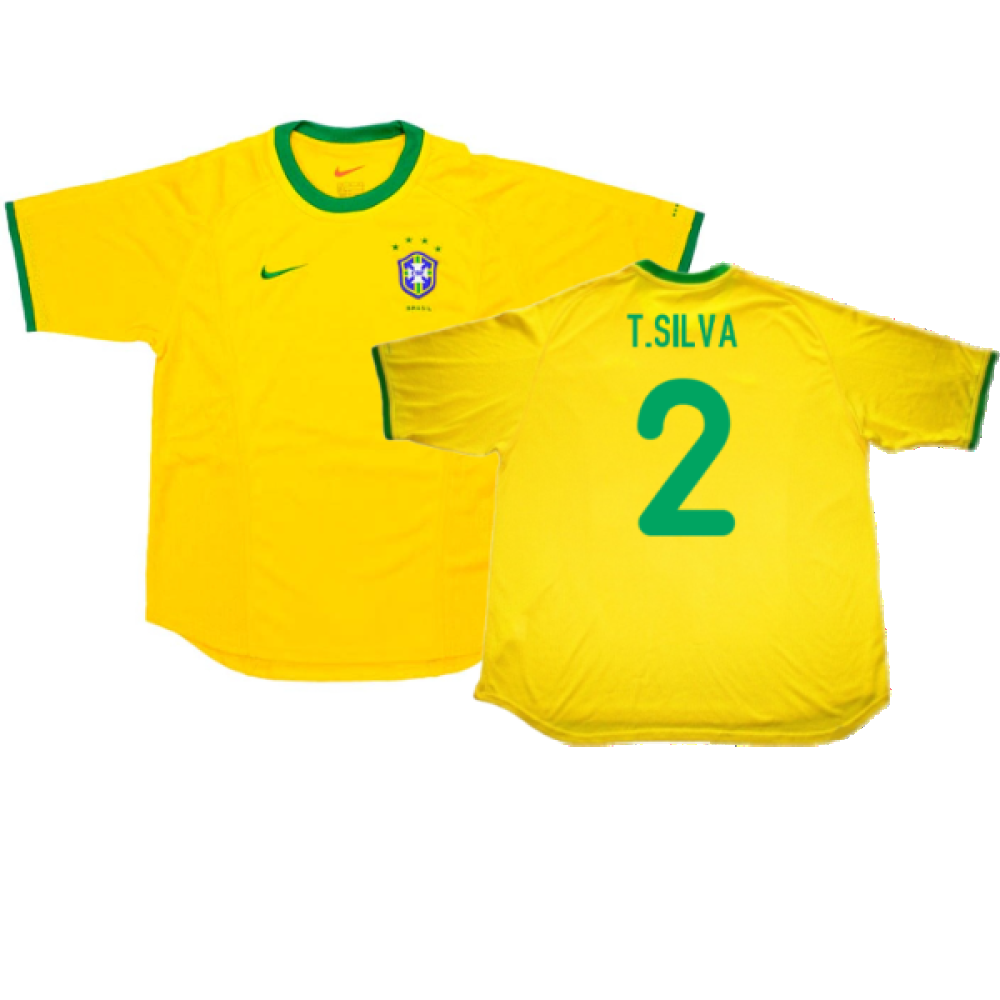 Brazil 2000-02 Home Shirt (L) (Excellent) (T.Silva 2)