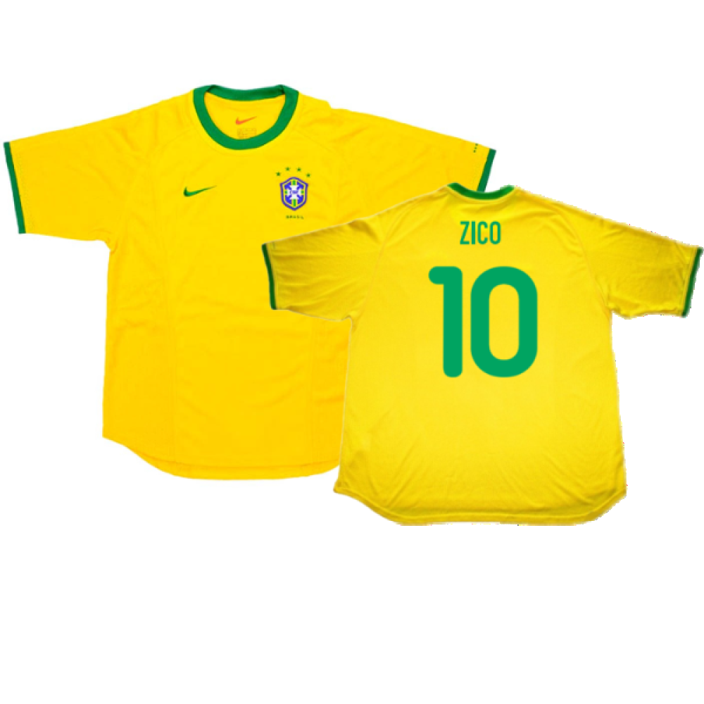 Brazil 2000-02 Home Shirt (L) (Excellent) (Zico 10)