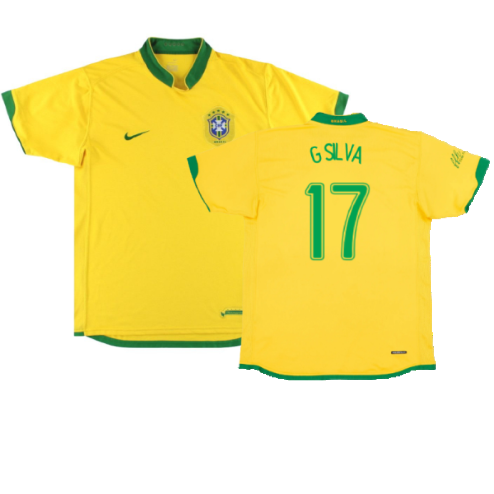 Brazil 2006-2008 Home Shirt (XXL) (Good) (G Silva 17)