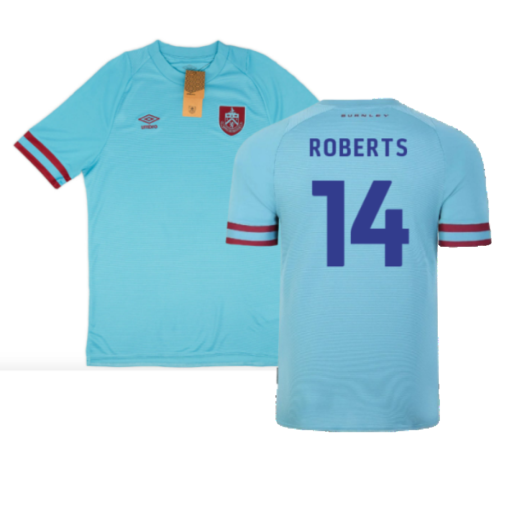 Burnley 2022-23 Away Shirt (Sponsorless) (XXL) (Excellent) (ROBERTS 14)