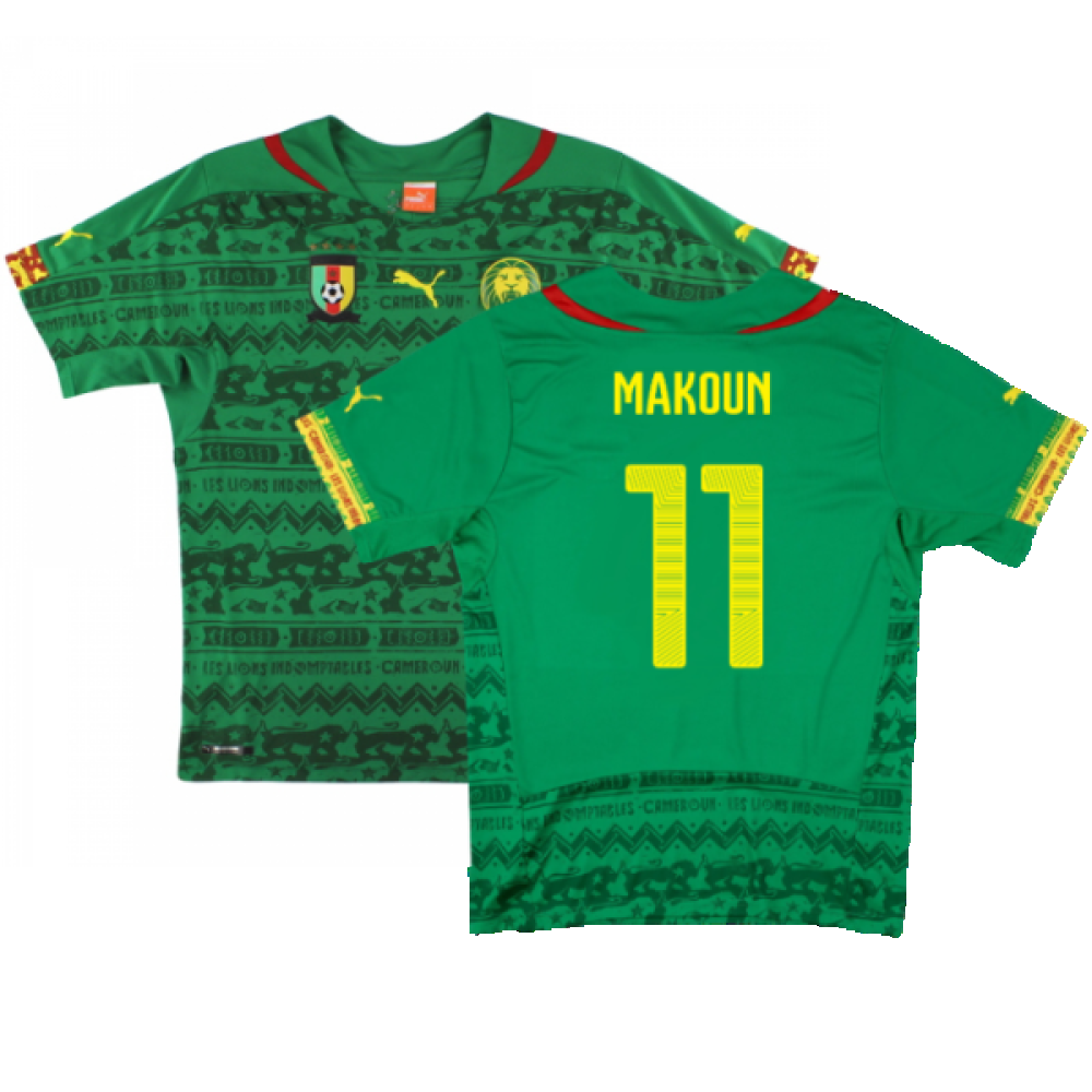 Cameroon 2014-15 Home Shirt (Mint) (Makoun 11)