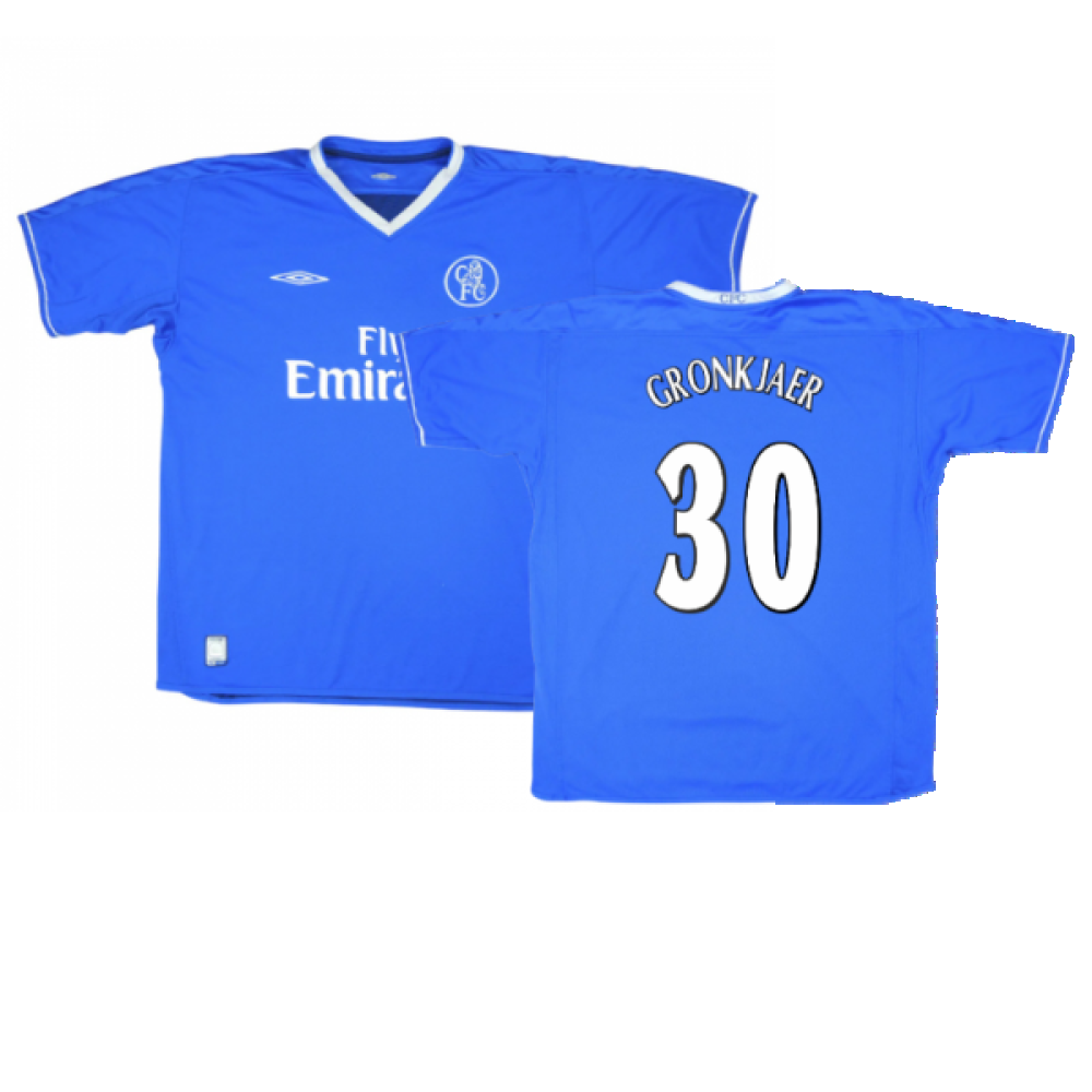 Chelsea 2003-05 Home Shirt (XXL) (Excellent) (Gronkjaer 30)