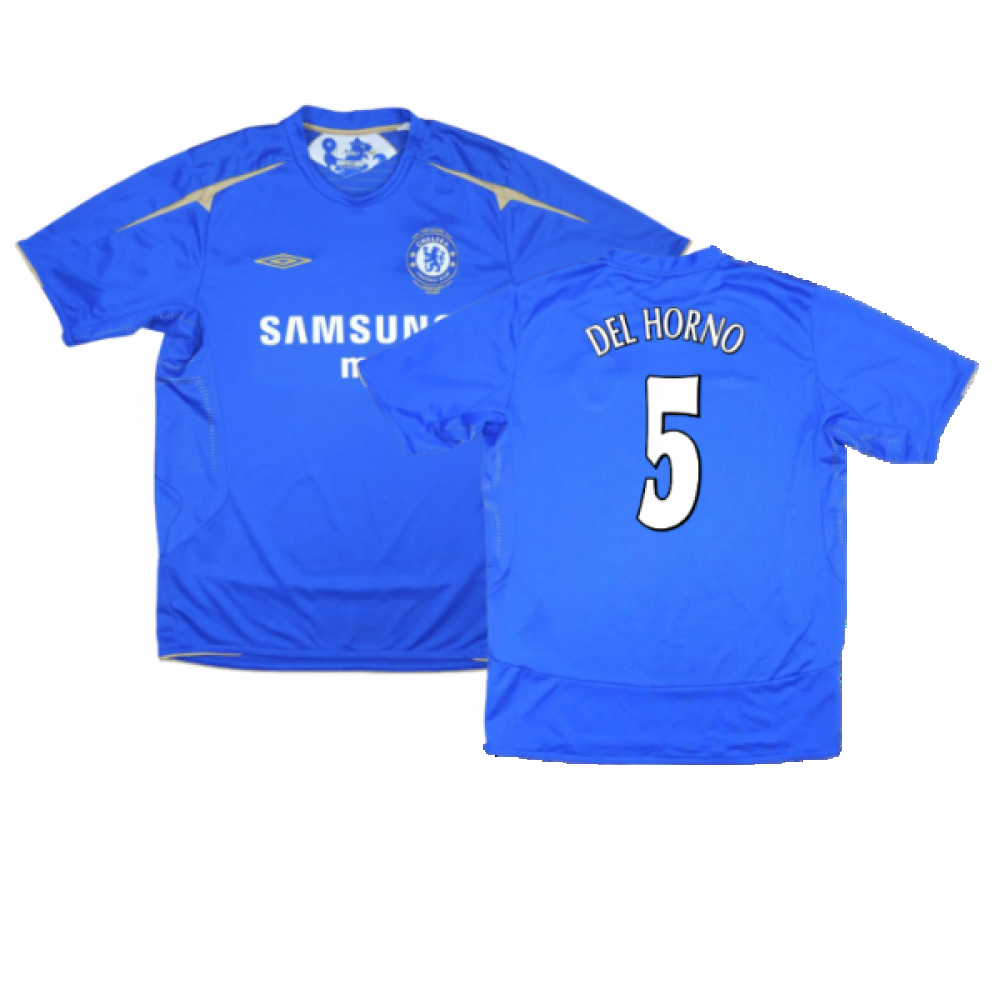 Chelsea 2005-06 Home Shirt (XL Boys) (Very Good) (Del Horno 5)