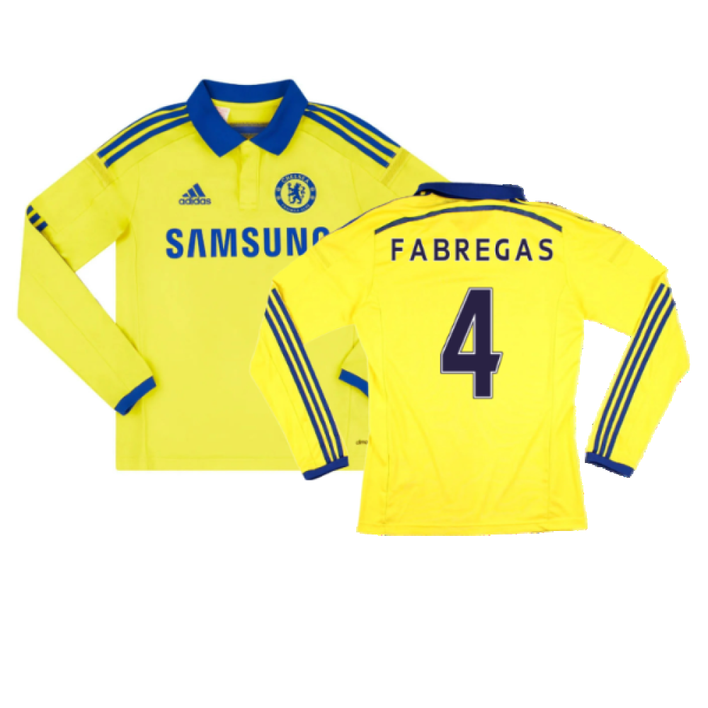 Chelsea 2014-15 Long Sleeve Away Shirt (L) (Very Good) (Fabregas 4)