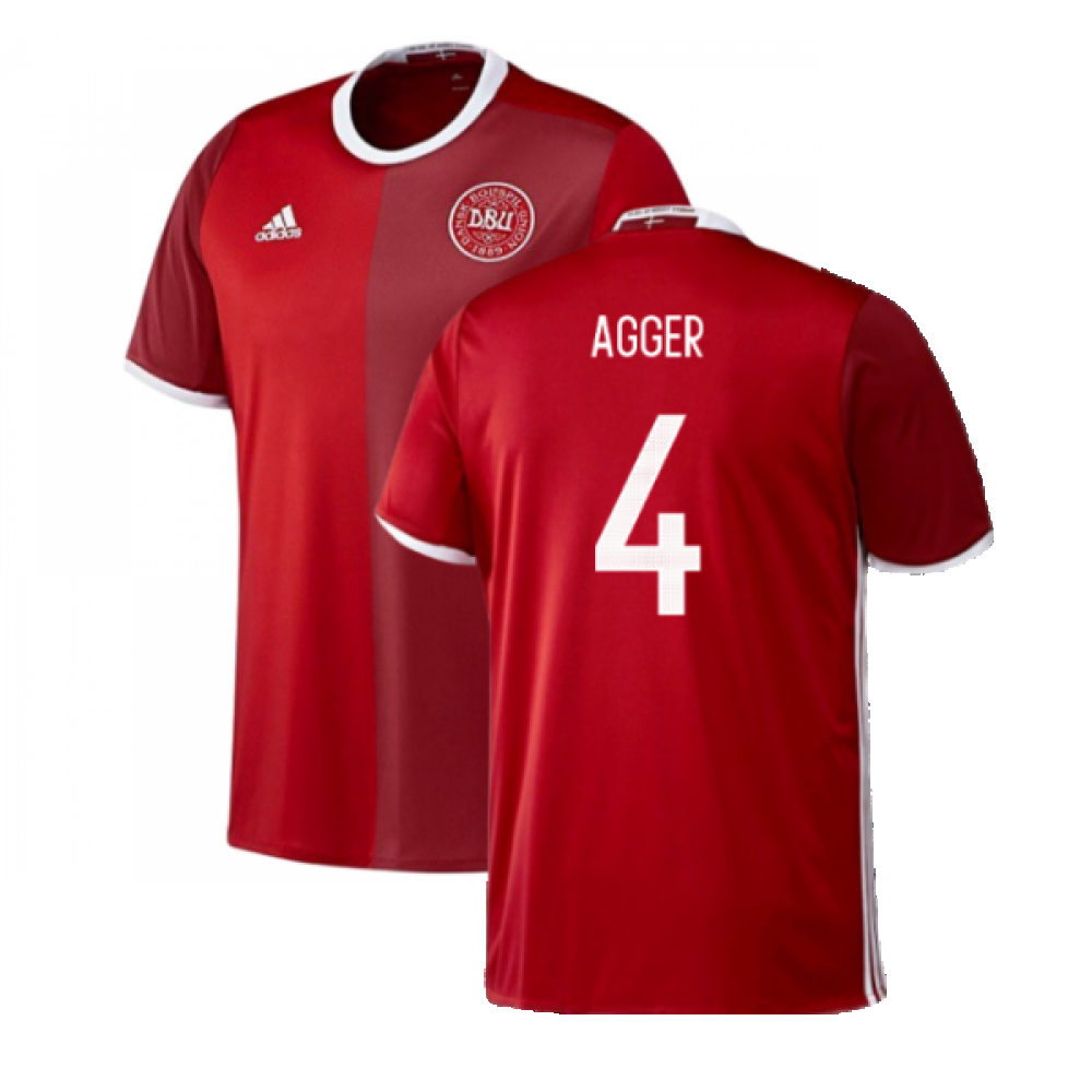 Denmark 2016-17 Home Shirt (S) (Mint) (Agger 4)