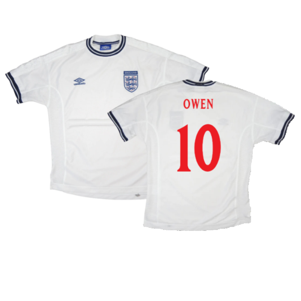 England 1999-01 Home Shirt (Very Good) (Owen 10)