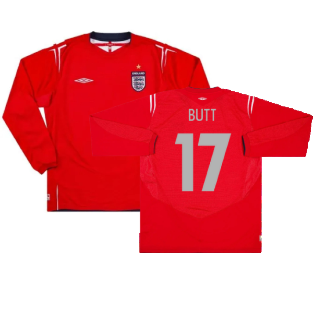 England 2004-06 Away L/S Shirt (XXL) (Excellent) (Butt 17)