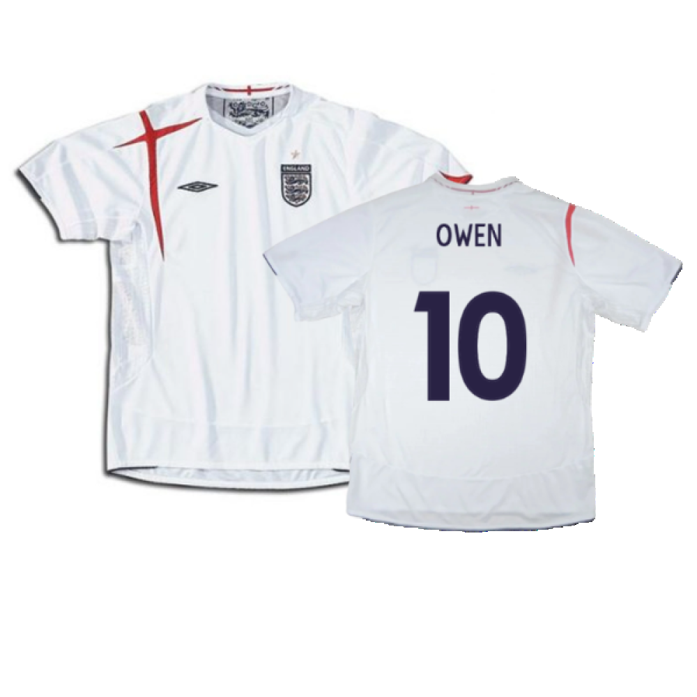 England 2005-2007 Home Shirt (XXL) (Good) (OWEN 10)