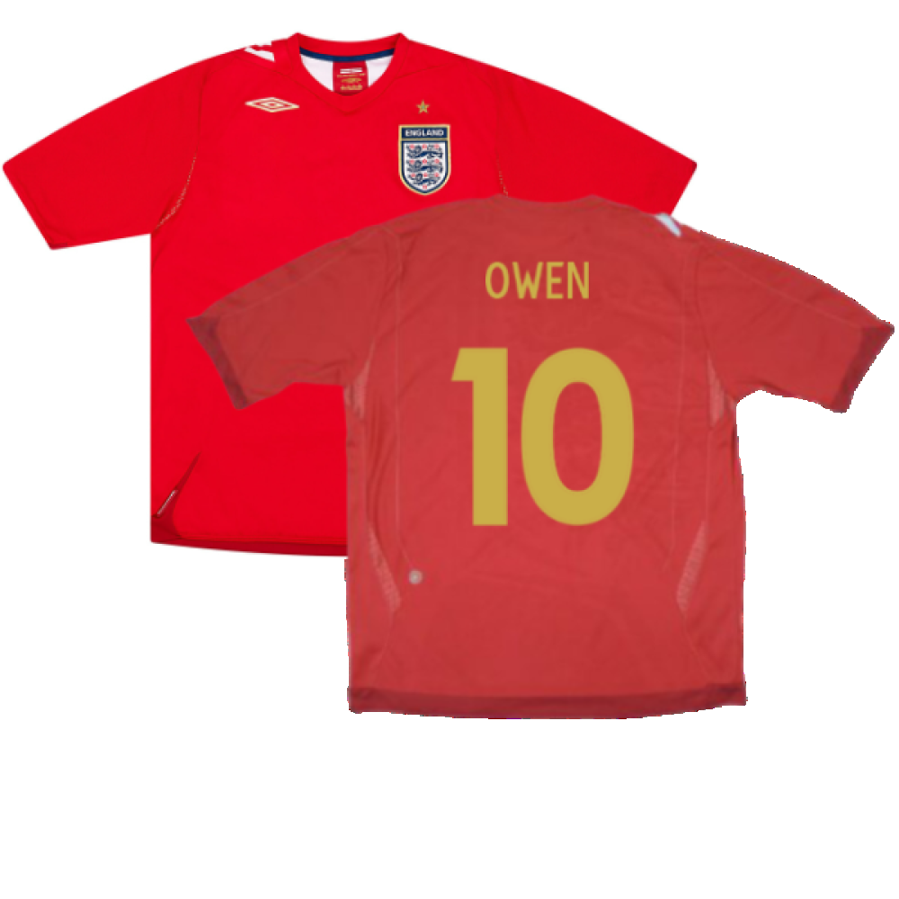 England 2006-08 Away Shirt (Excellent) (OWEN 10)