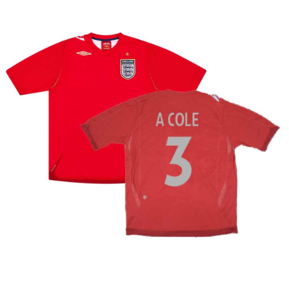 England 2006-08 Away Shirt (S) (Very Good) (A COLE 3)