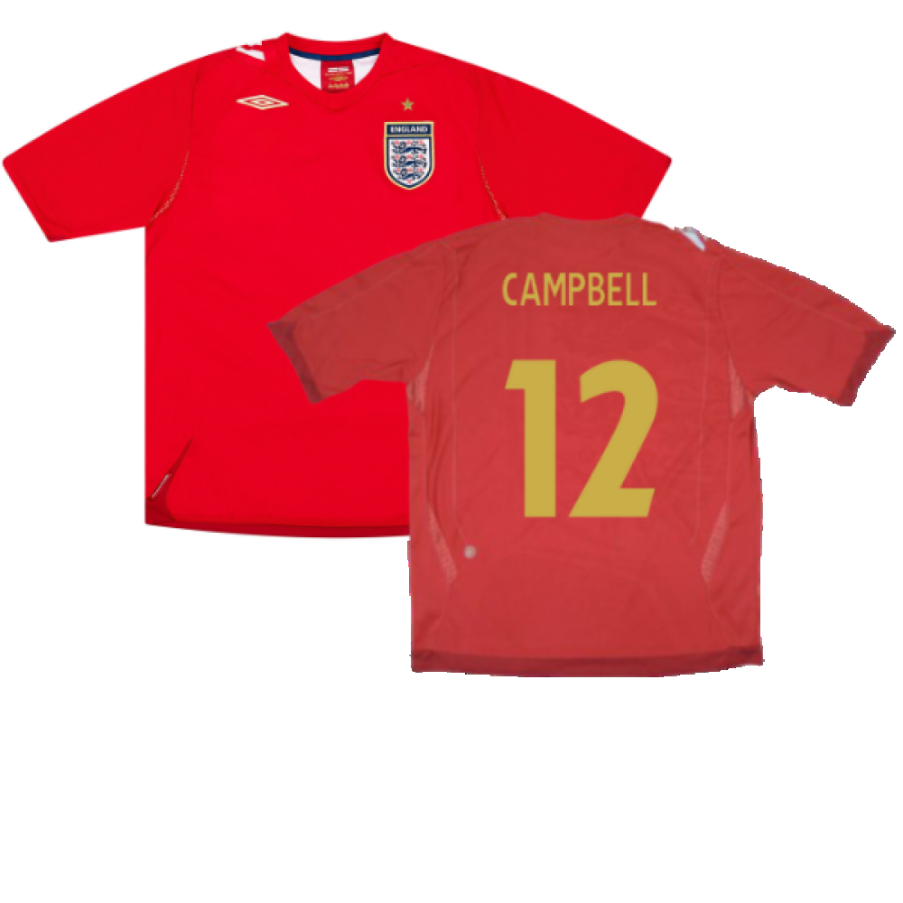 England 2006-08 Away Shirt (XXL) (Very Good) (CAMPBELL 12)