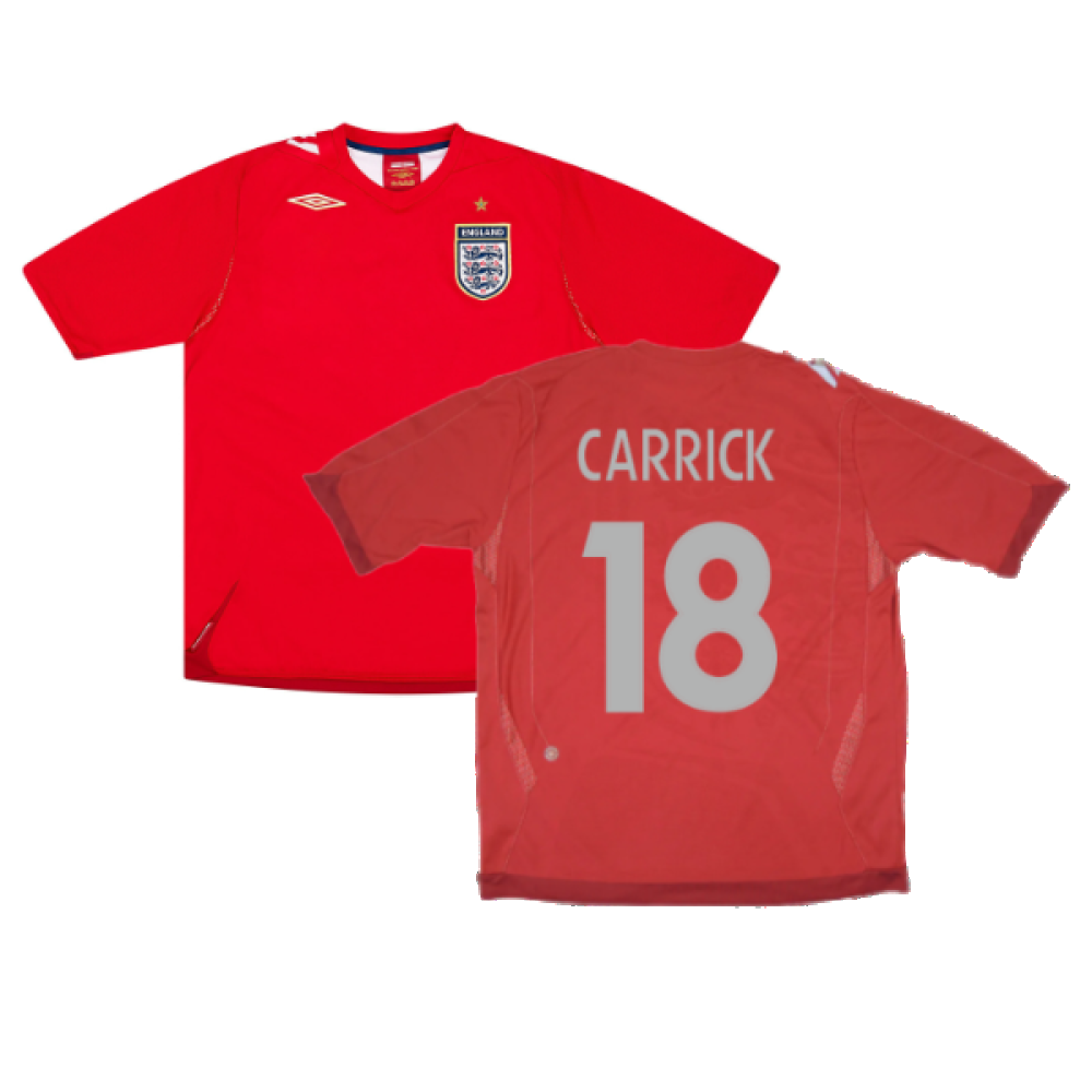 England 2006-08 Away Shirt (S) (Very Good) (CARRICK 18)