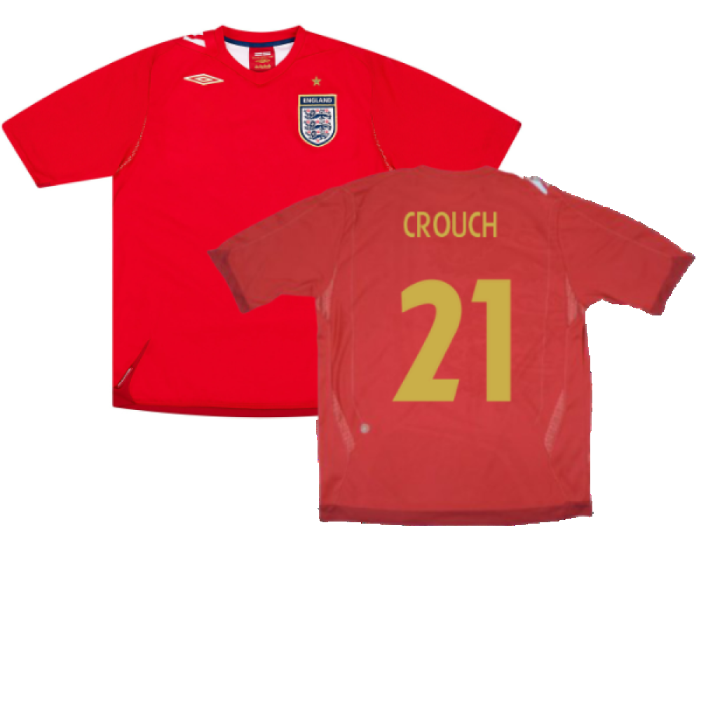 England 2006-08 Away Shirt (XXL) (Very Good) (CROUCH 21)