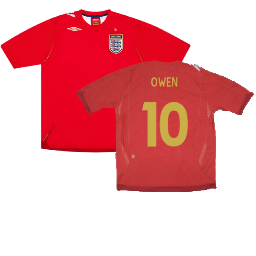 England 2006-08 Away Shirt (XL Boys) (Excellent) (OWEN 10)