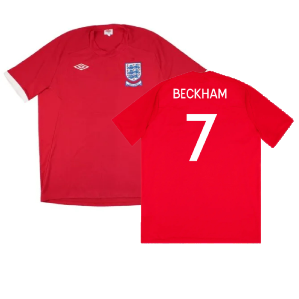 England 2010-11 Away Shirt (XL) (Good) (BECKHAM 7)