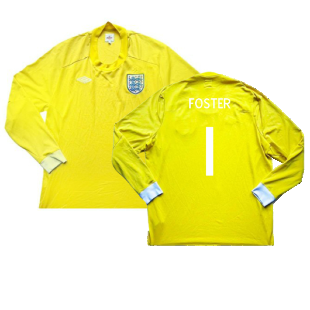 England 2010-11 Goalkeeper Long Sleeve Shirt (M) (Excellent) (Foster 1)