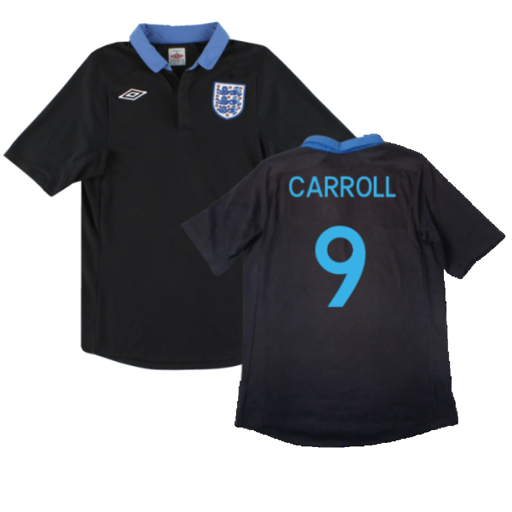 England 2011-12 Away Shirt (XL Boys) (Excellent) (Carroll 9)