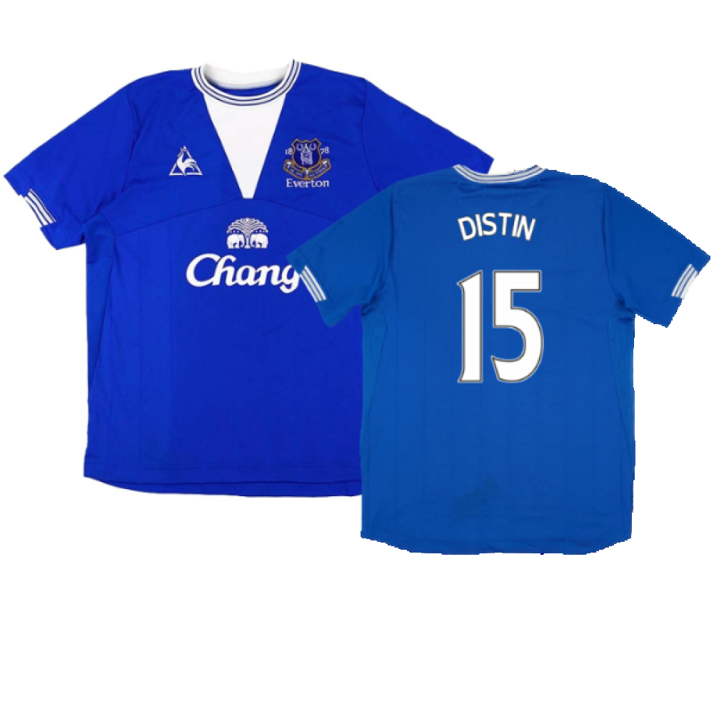 Everton 2009-10 Home Shirt (M) (Excellent) (Distin 15)