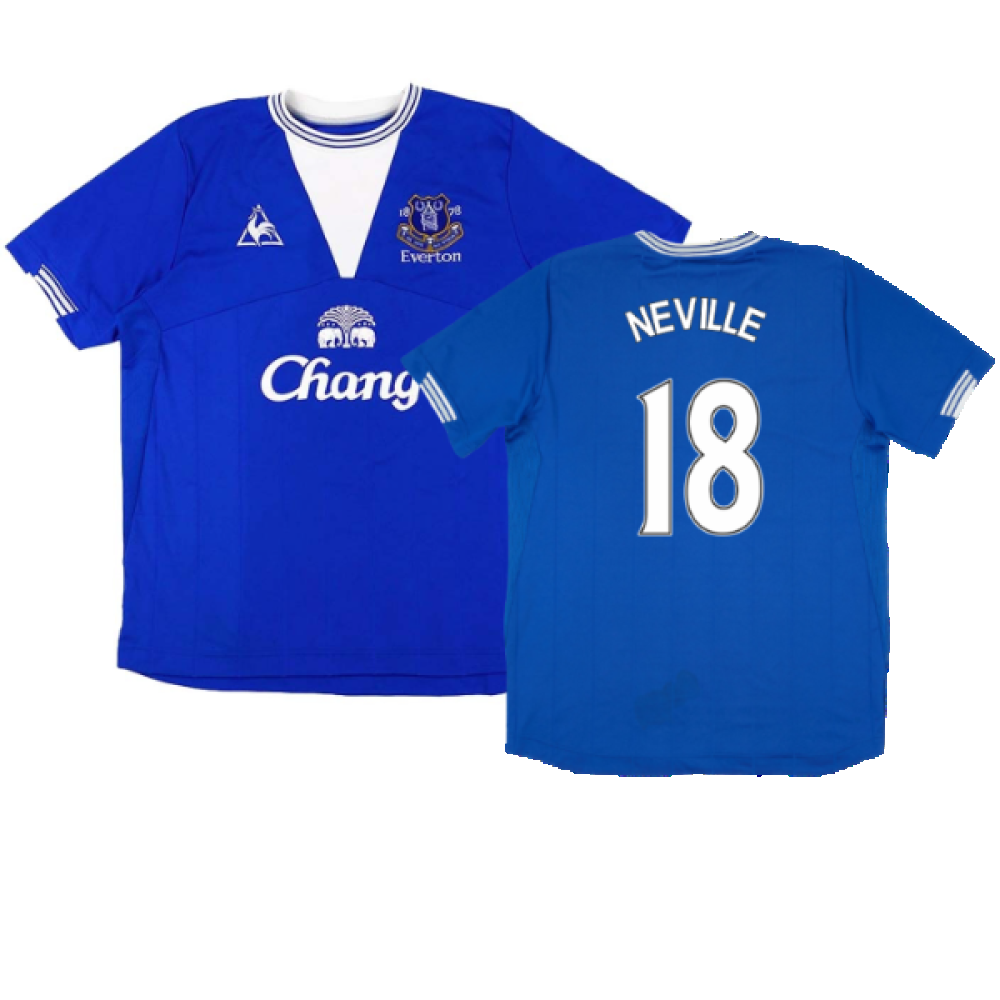 Everton 2009-10 Home (Good) (Neville 18)