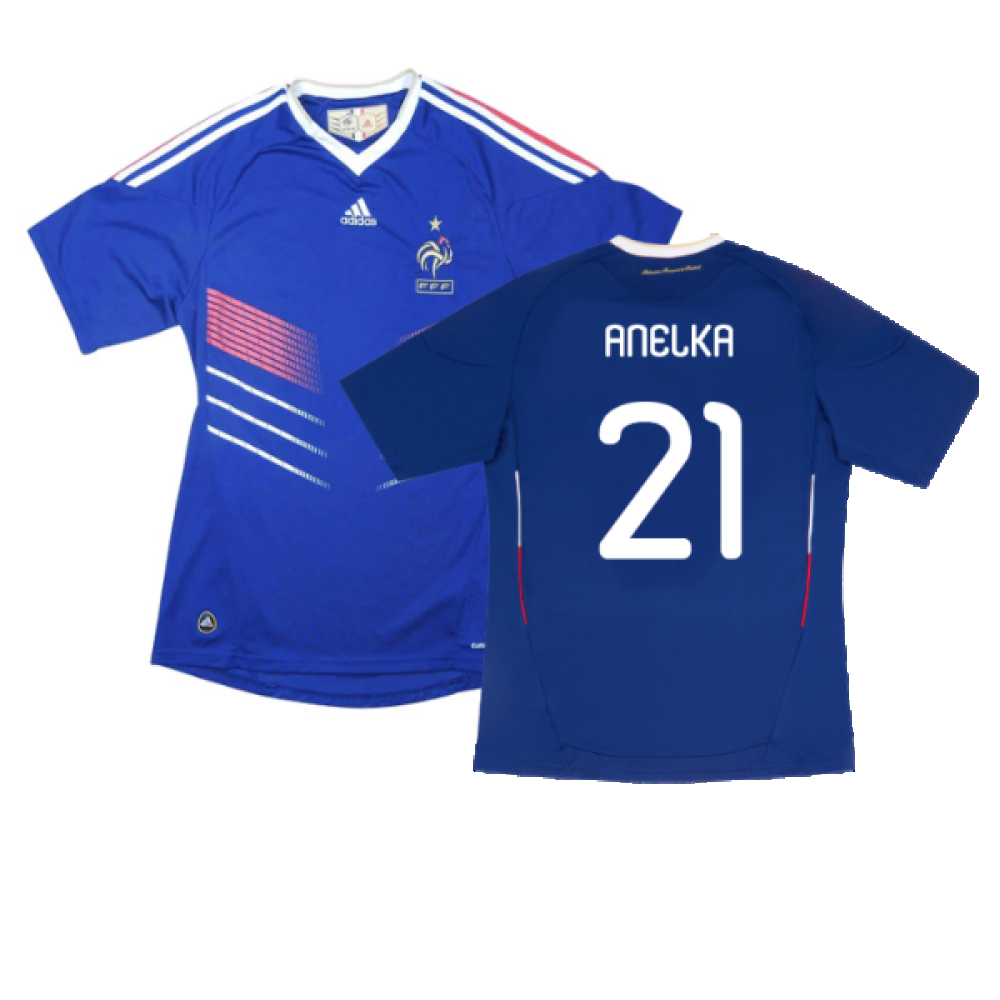 France 2010-2011 Home Shirt (L) (Excellent) (Anelka 21)