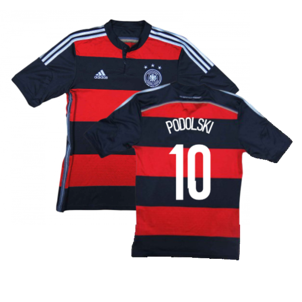 Germany 2014-15 Away Shirt (XL) (Excellent) (Podolski 10)