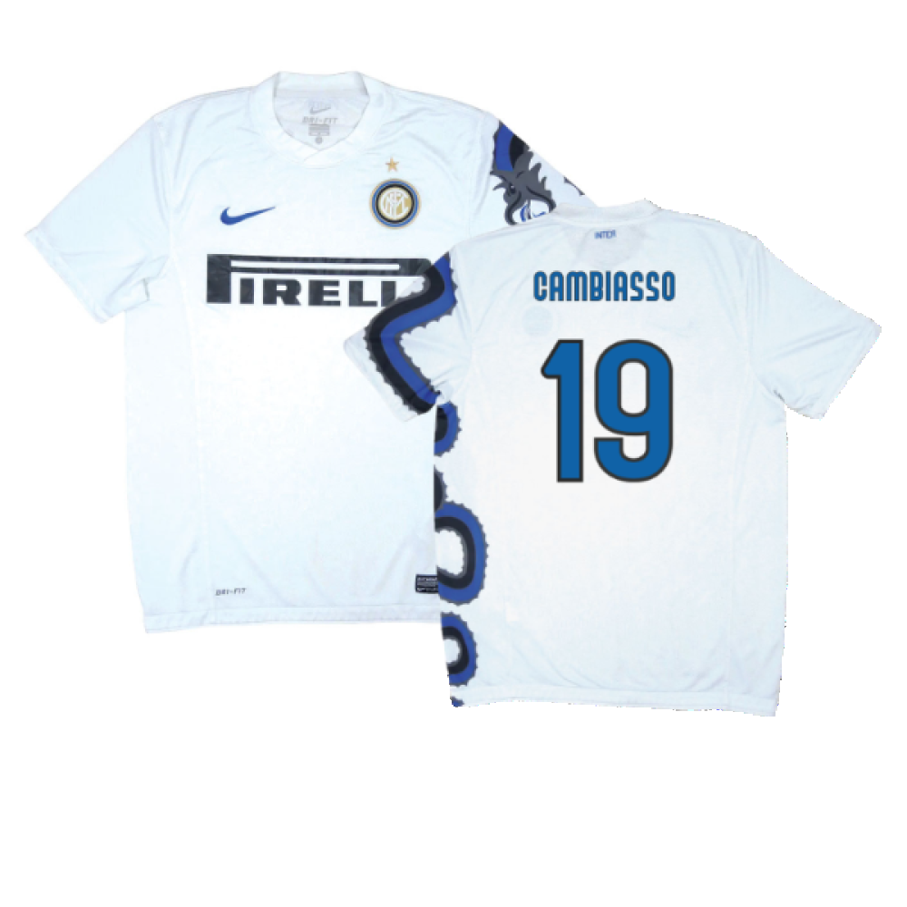 Inter Milan 2010-11 Away Shirt (S) (Excellent) (Cambiasso 19)