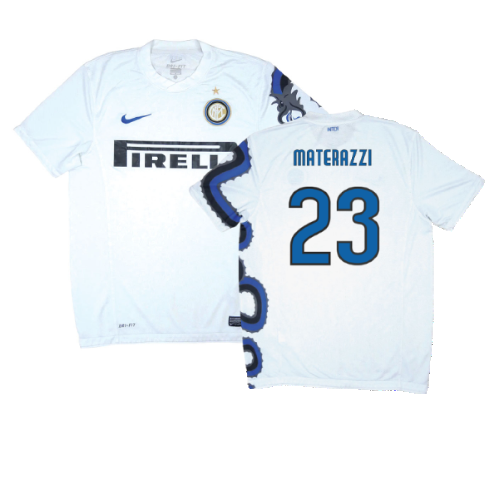 Inter Milan 2010-11 Away Shirt (S) (Excellent) (Materazzi 23)